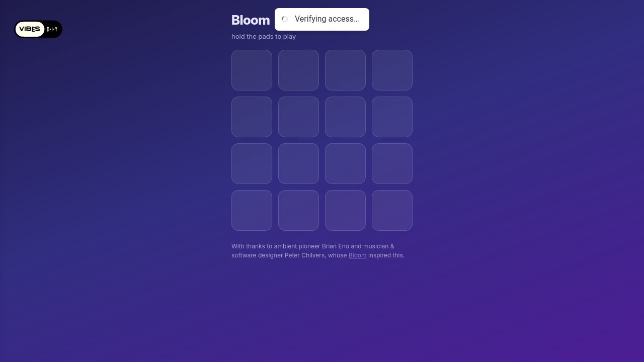 Screenshot of the Music starter app